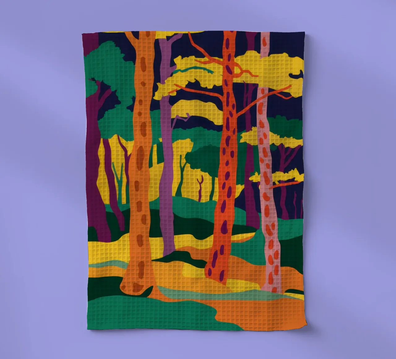 Foresta d'autunno dorata canovaccio da cucina da Frosh Pallete