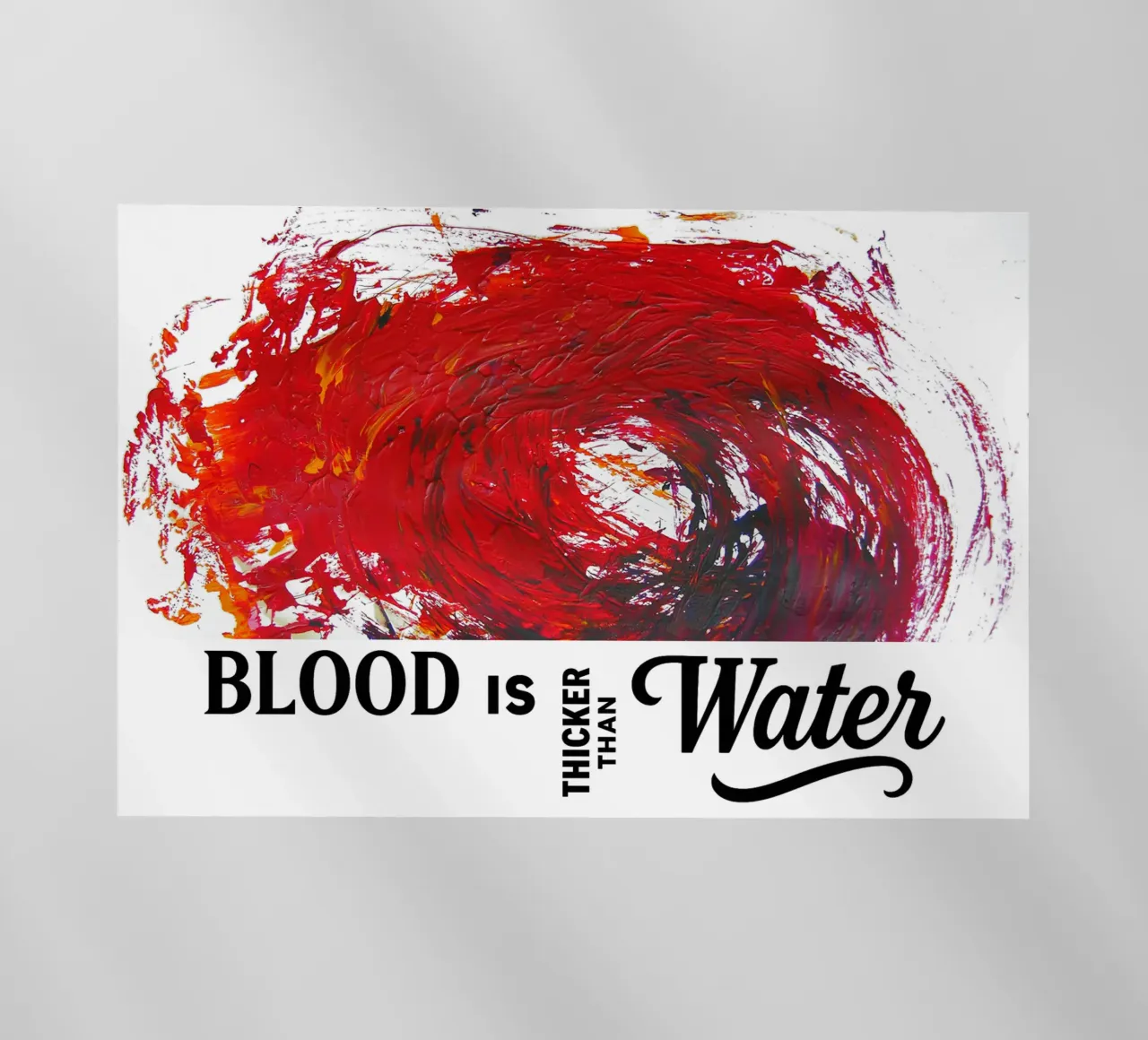 BLOOD IS THICKER THAN WATER pellicola backlit da Vintage Van Gogh