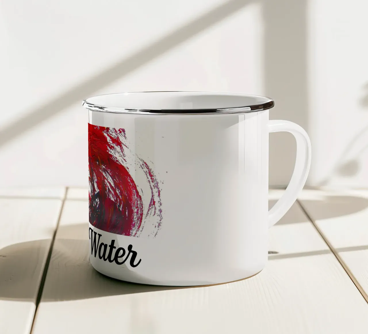 BLOOD IS THICKER THAN WATER tazza in smalto da Vintage Van Gogh