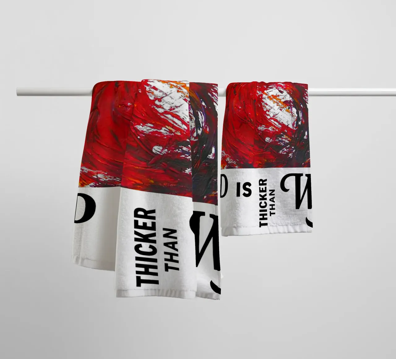 BLOOD IS THICKER THAN WATER asciugamano da bagno da Vintage Van Gogh