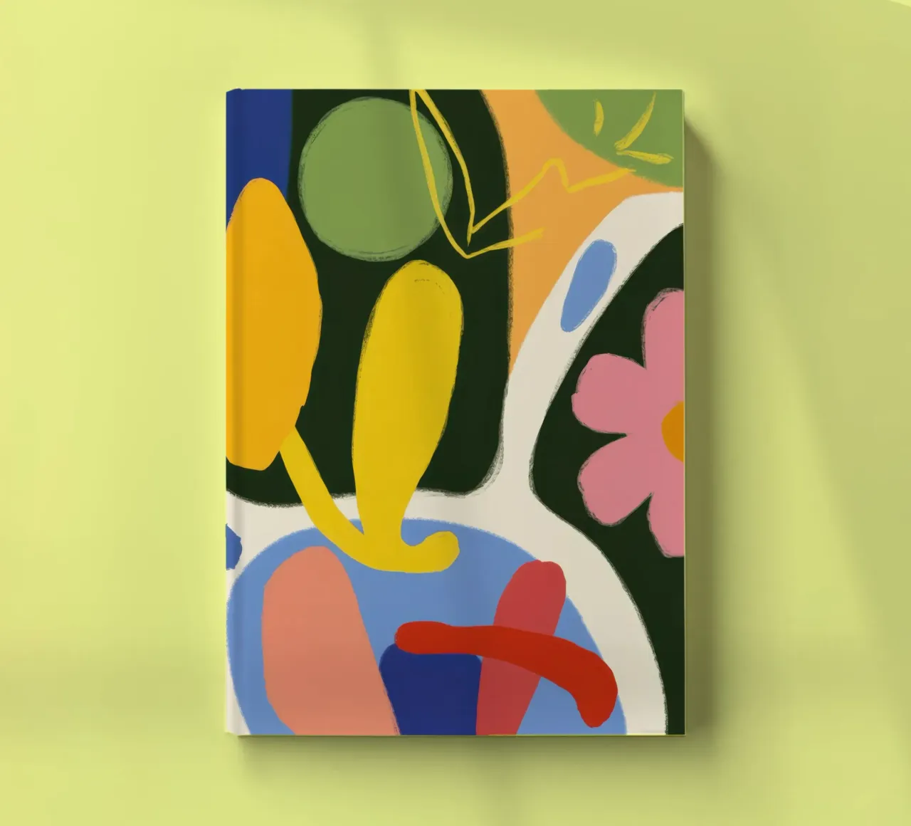 Visage fragmenté Abstrait carnet de notes de Thistle Bloom
