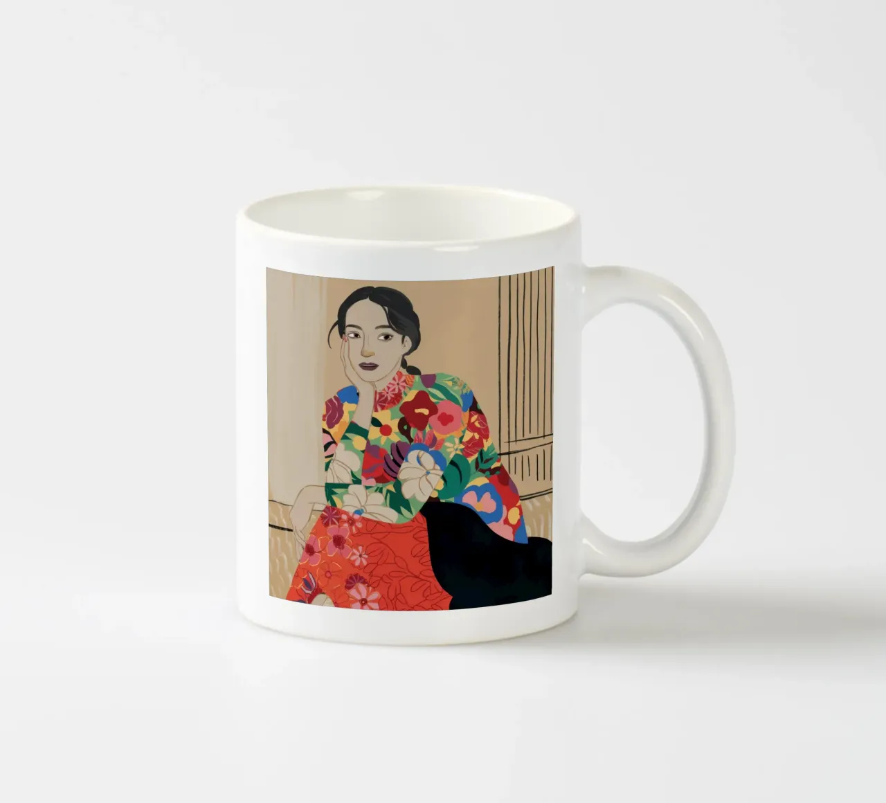 Musa floreale Repose tazza in ceramica da Frosh Pallete