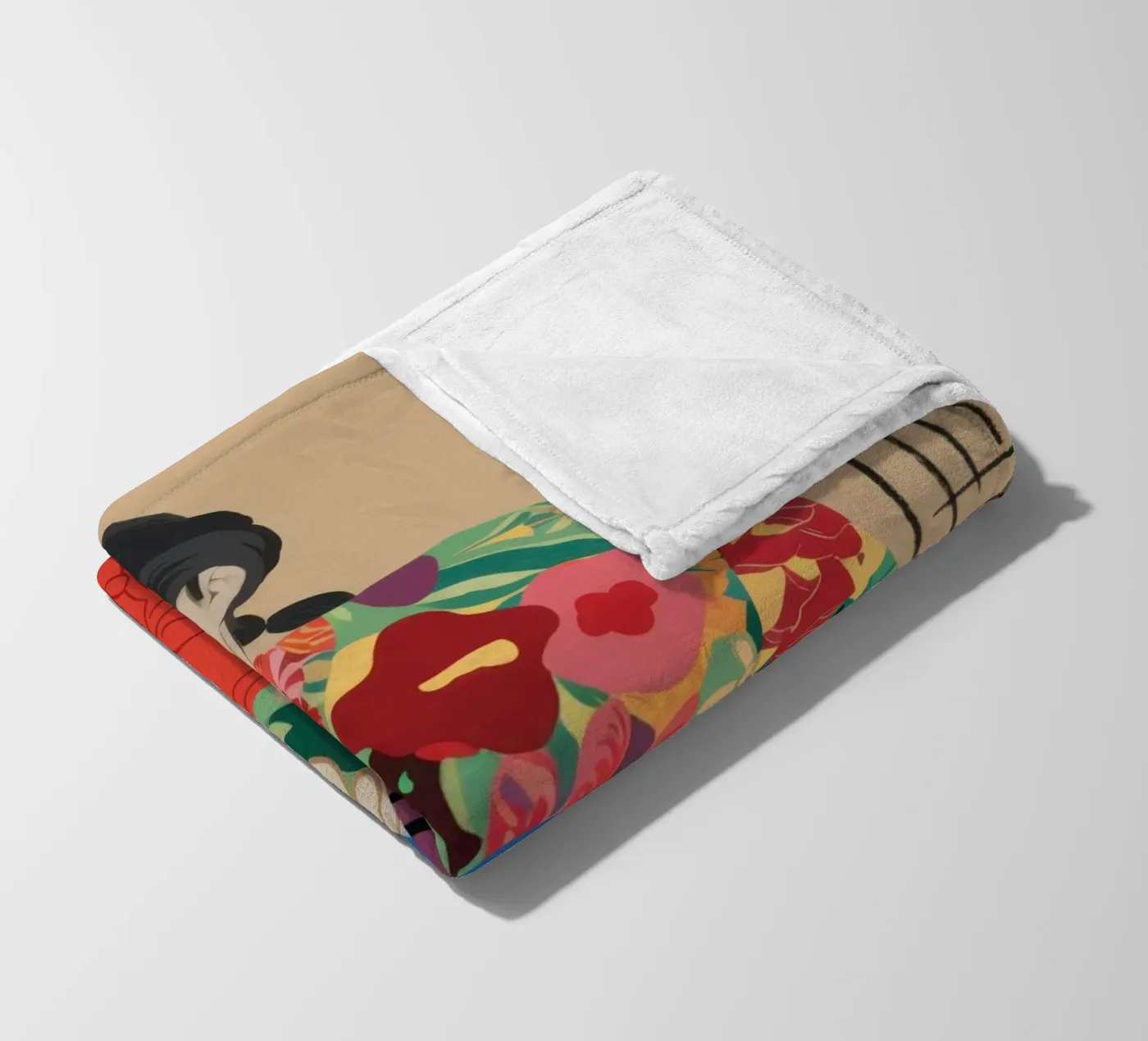 Blumenmuse Pose Fleecedecke von Frosh Pallete