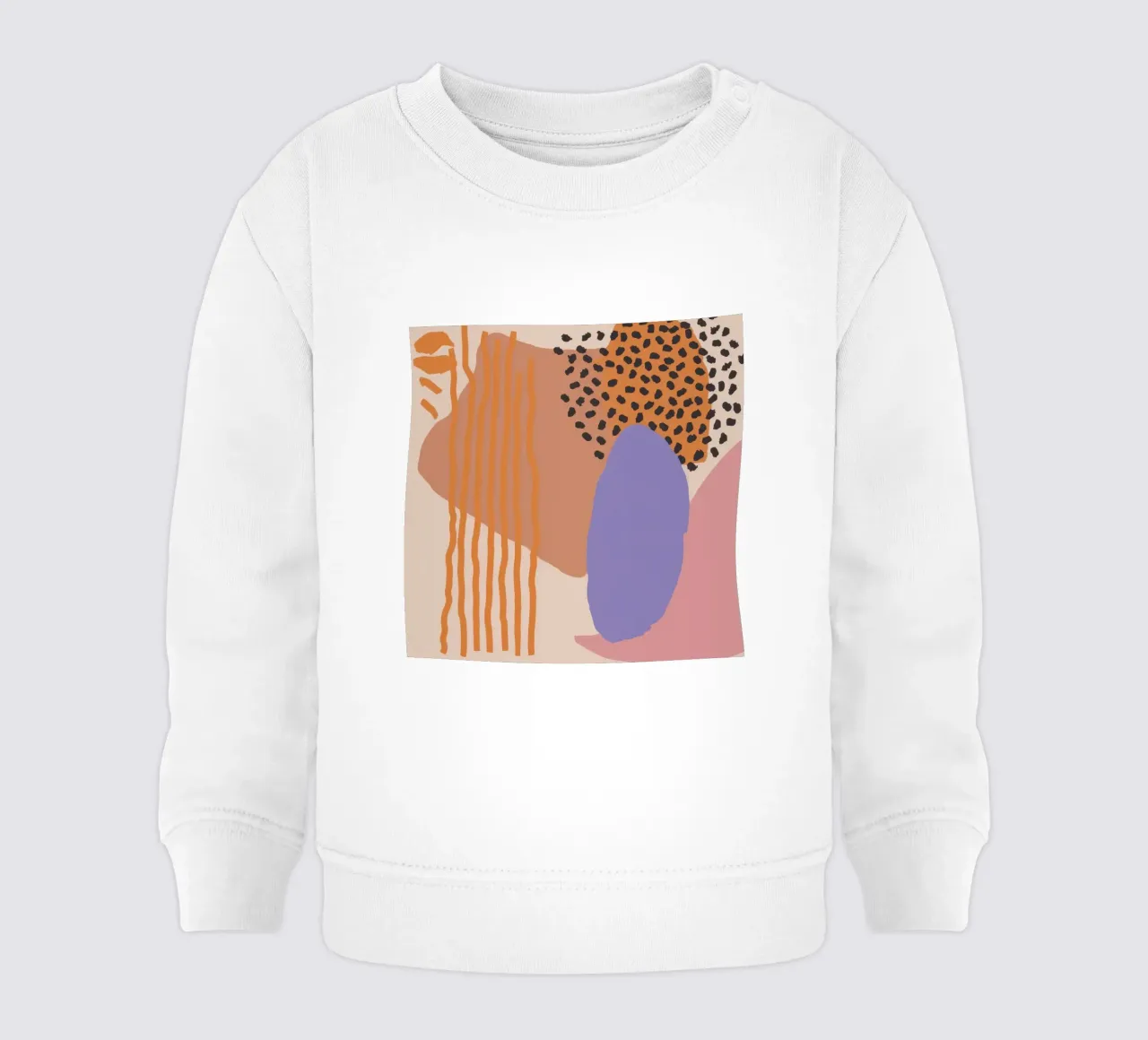 Collage di forme organiche felpa neonato da Thistle Bloom