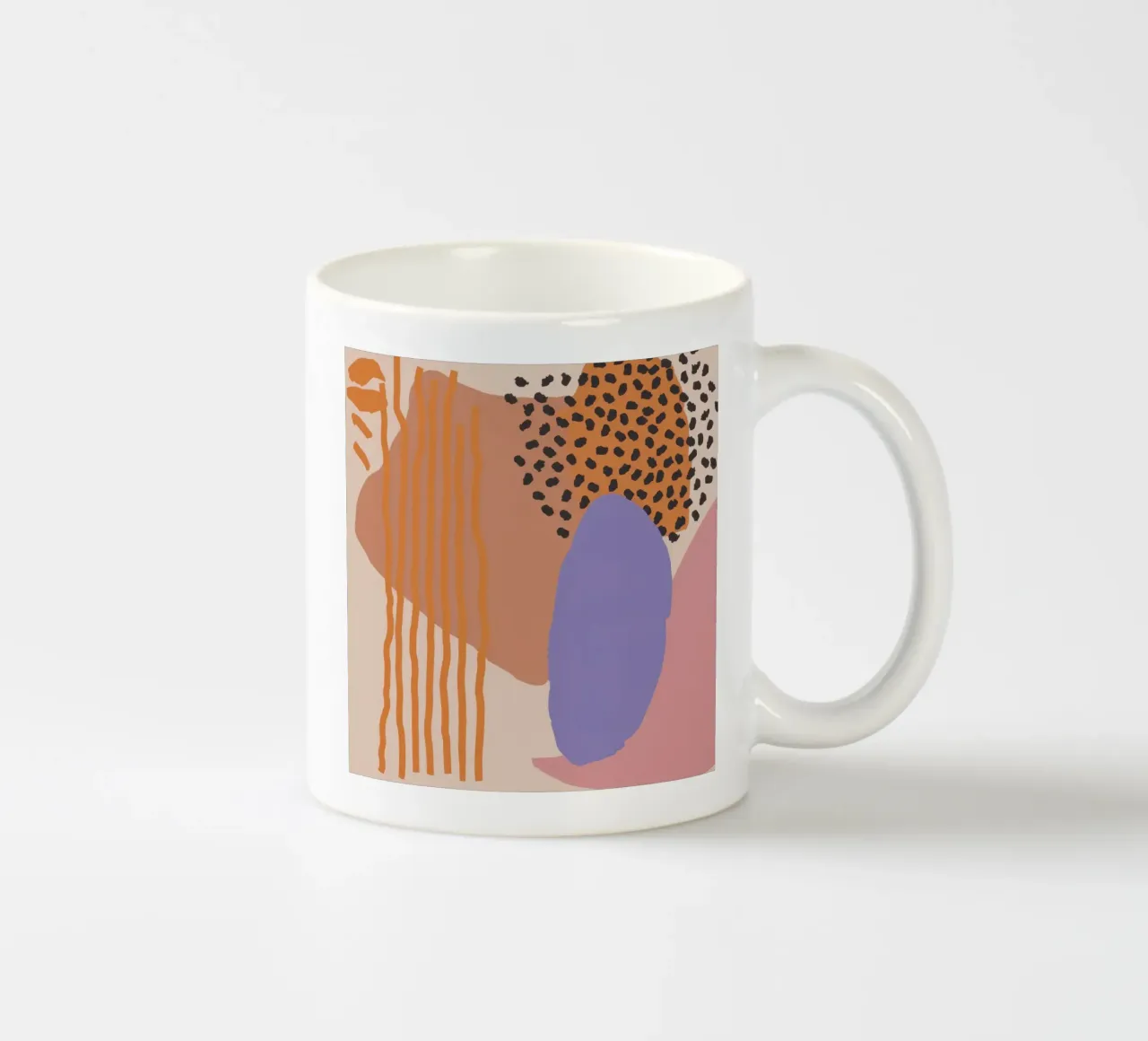 Collage di forme organiche tazza in ceramica da Thistle Bloom