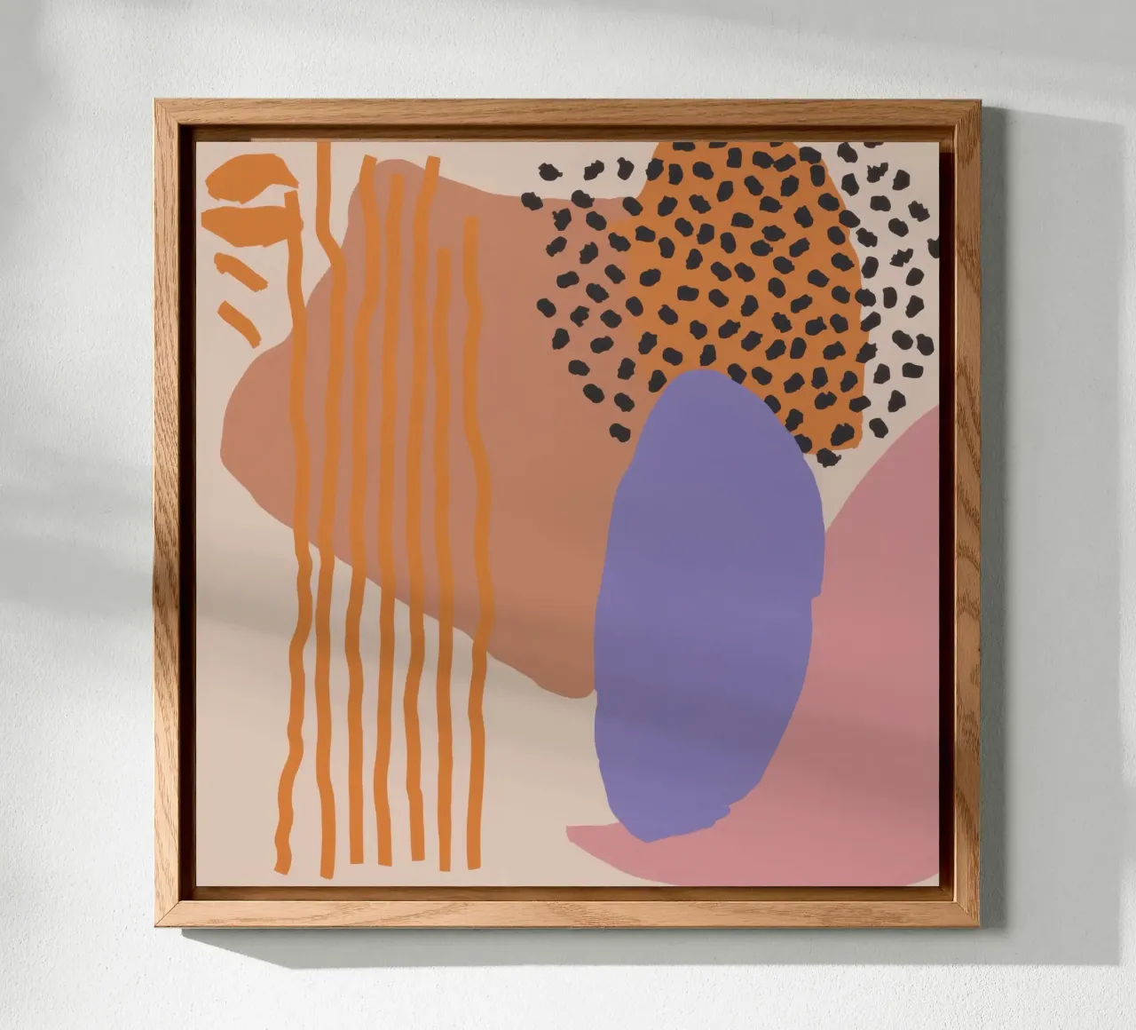 Collage di forme organiche alluminio dibond da Thistle Bloom