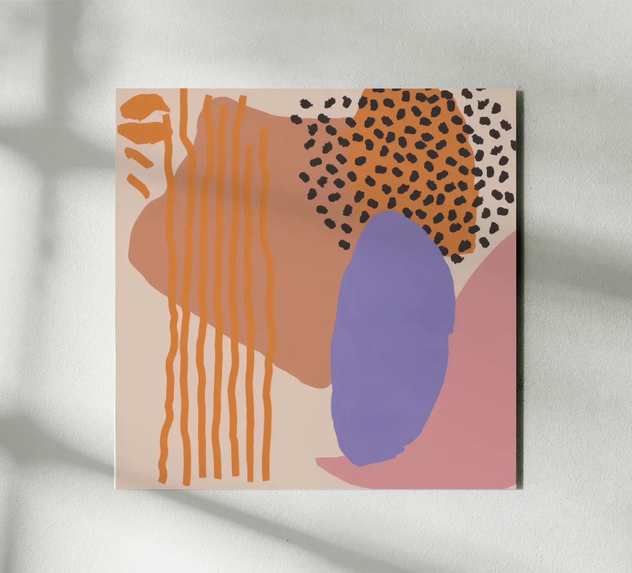 Collage di forme organiche alluminio dibond da Thistle Bloom