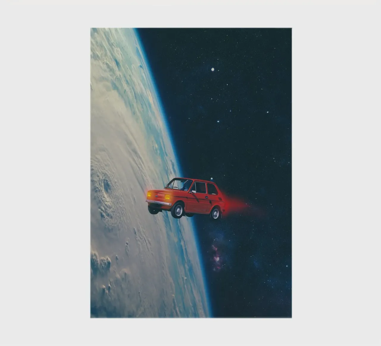 Auto rossa in orbita diario da Dapidoka