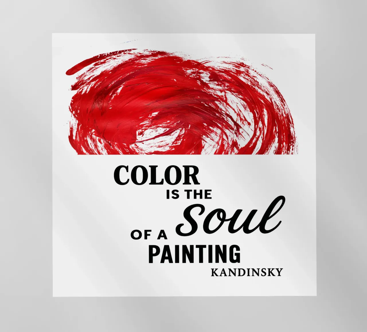 COLOR IS THE SOUL OF A PAINTING (red) pellicola backlit da Vintage Van Gogh