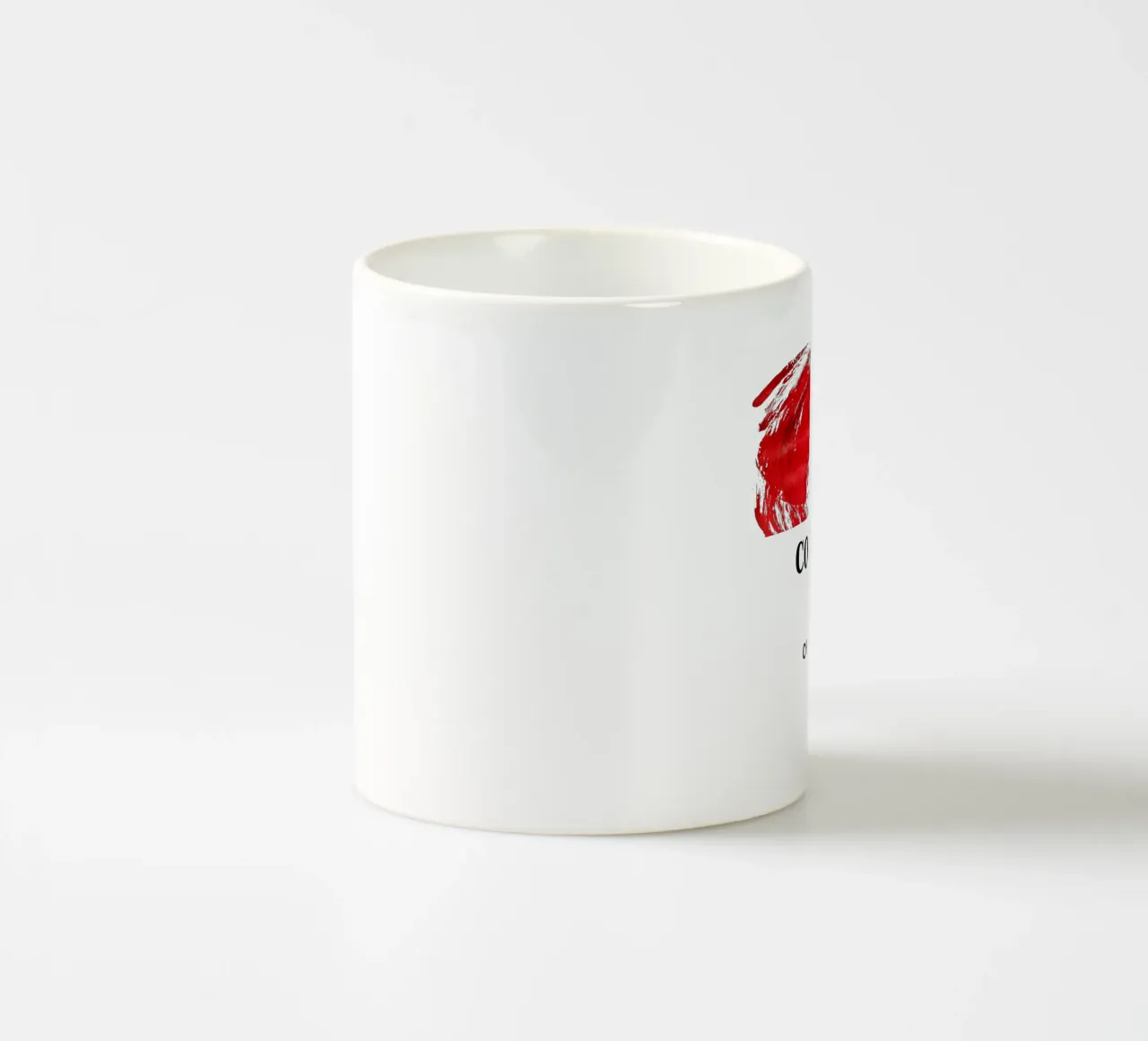 COLOR IS THE SOUL OF A PAINTING (red) tazza in ceramica da Vintage Van Gogh