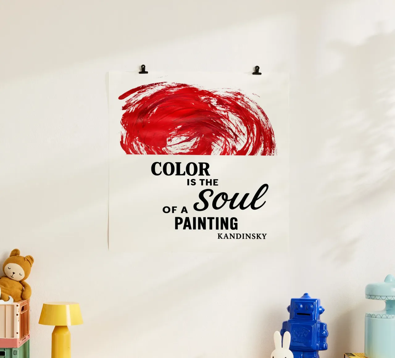 COLOR IS THE SOUL OF A PAINTING (red) carta hahnemühle da Vintage Van Gogh