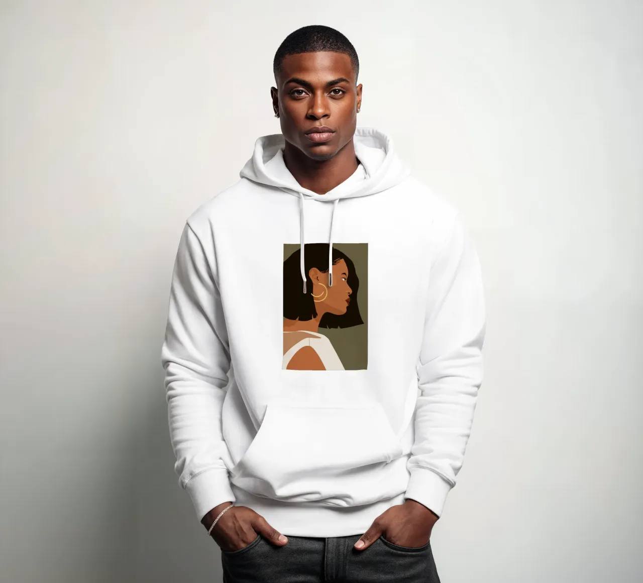 Elegante sguardo d'oro felpa con cappuccio da Frosh Pallete