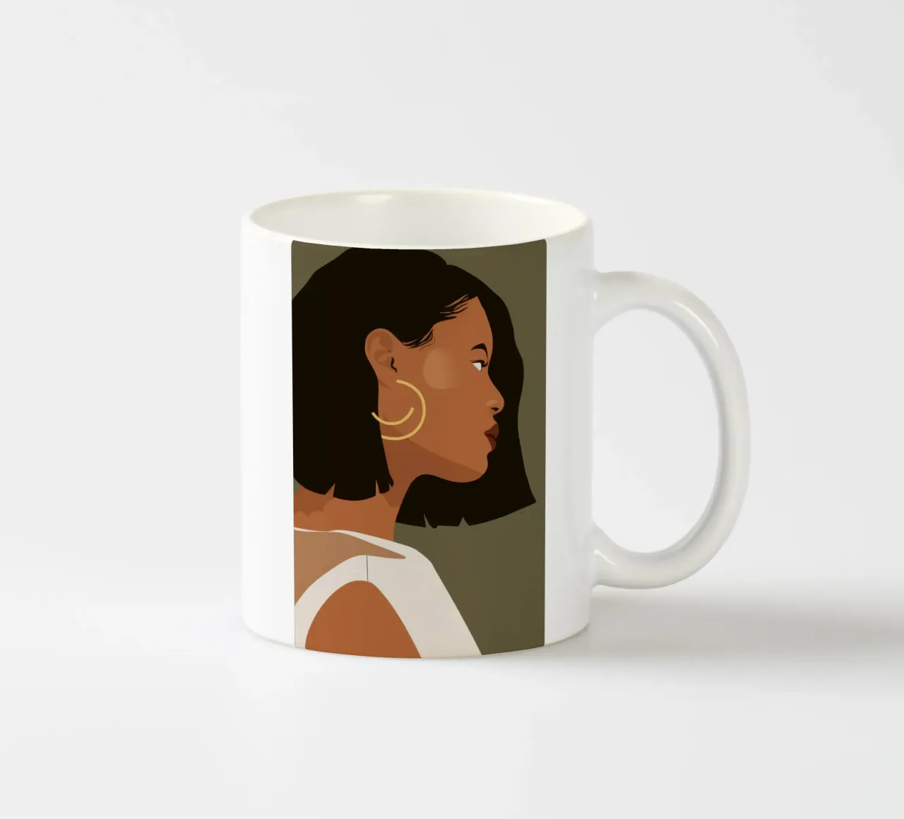 Elegante sguardo d'oro tazza in ceramica da Frosh Pallete