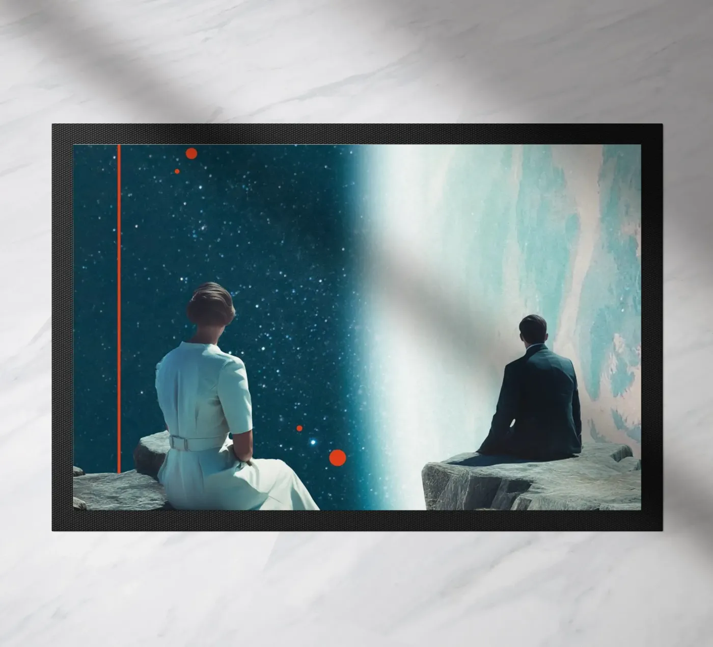 Cold Distance doormat by Dapidoka