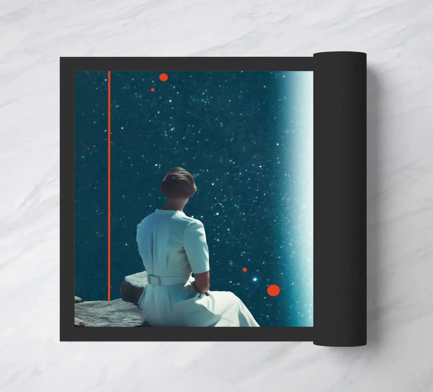 Cold Distance doormat by Dapidoka