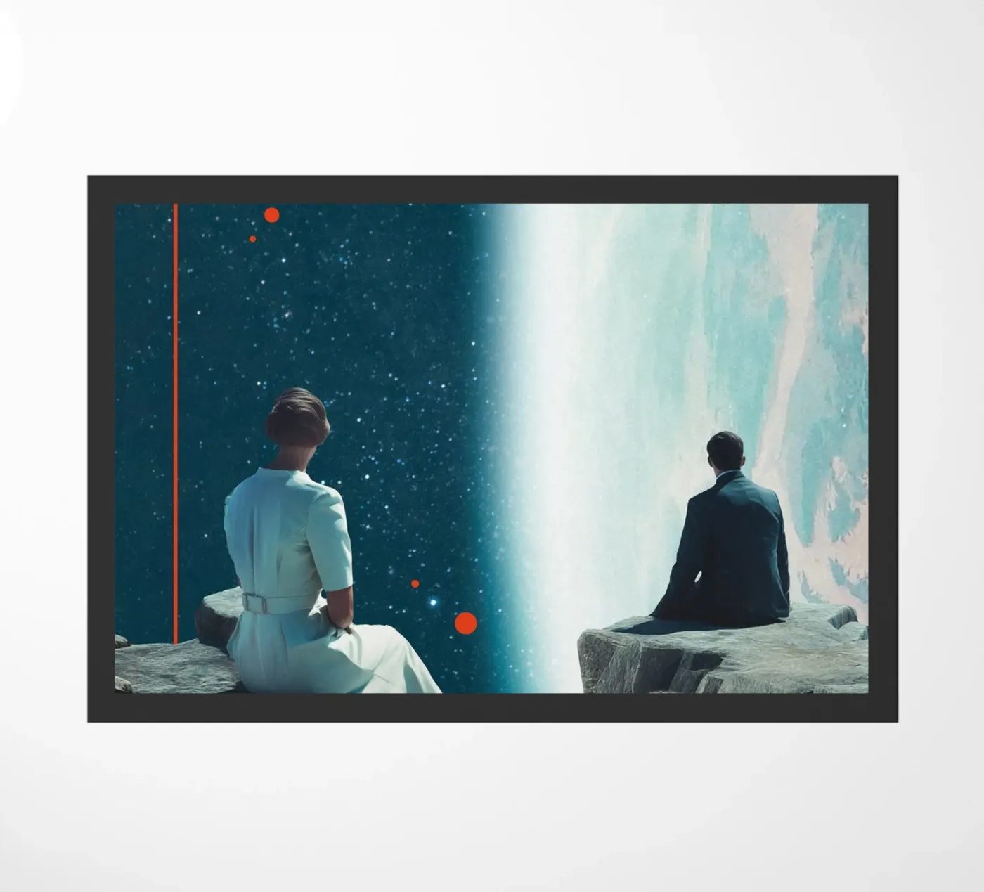 Cold Distance doormat by Dapidoka