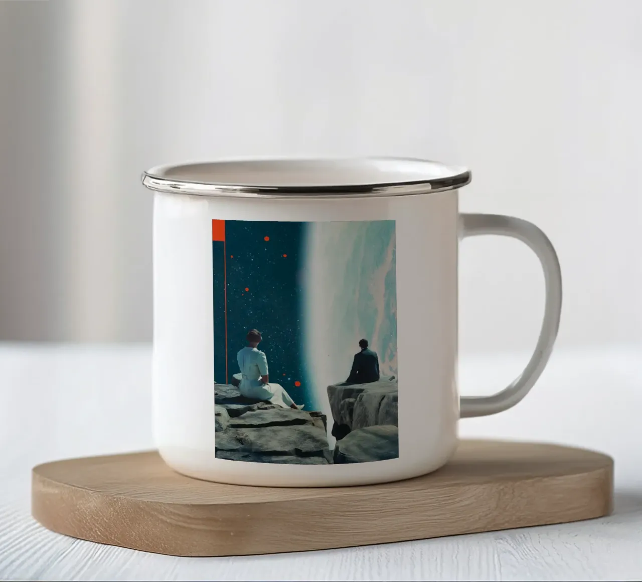 Distanza dal freddo tazza in smalto da Dapidoka