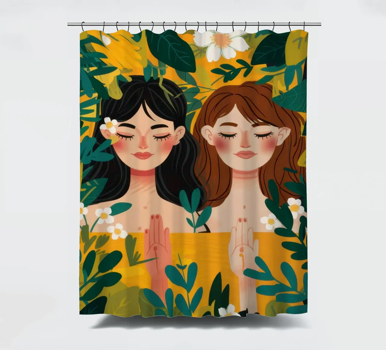 Sorellanza in fiore tenda da doccia da Frosh Pallete