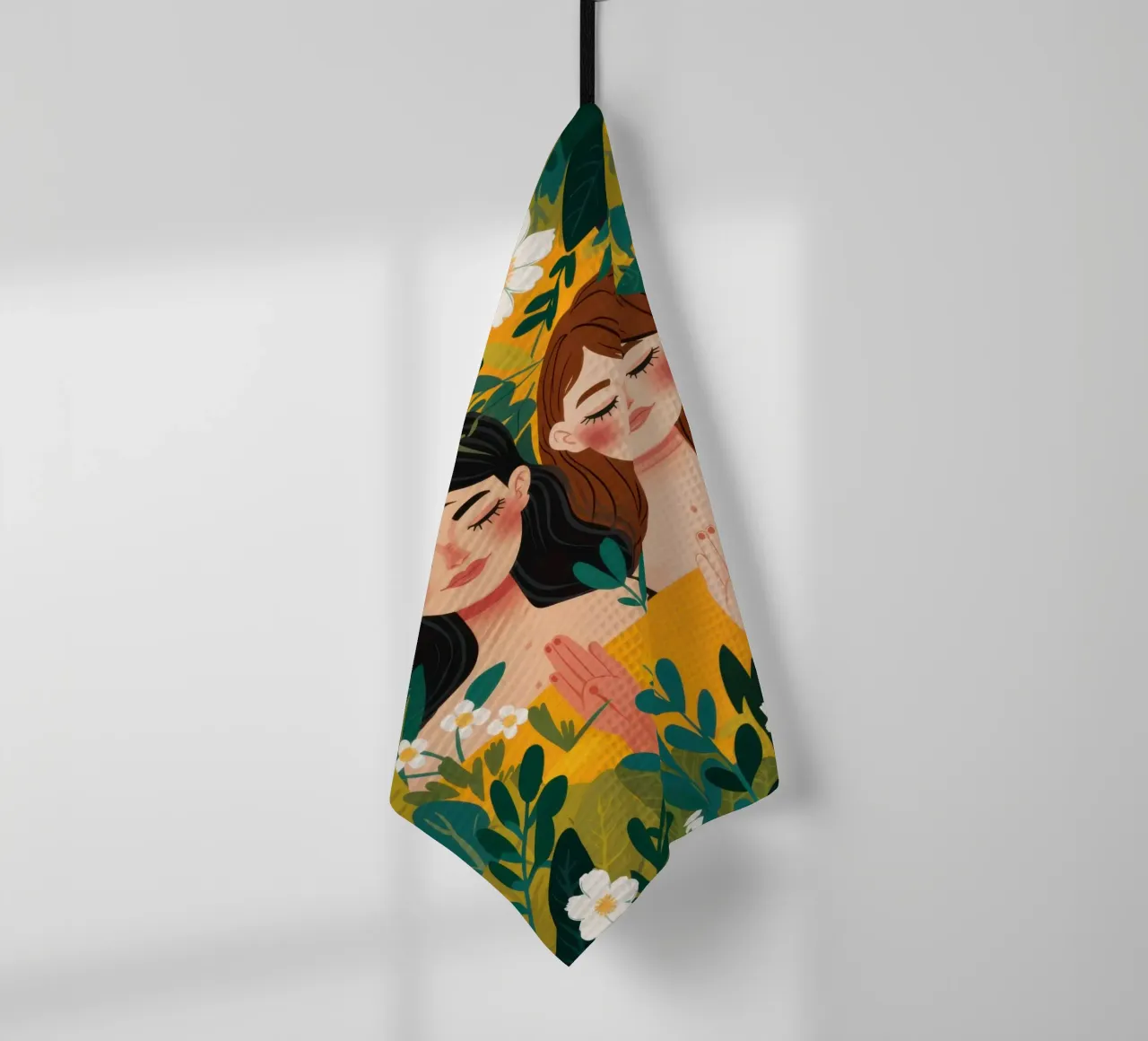 Sorellanza in fiore canovaccio da cucina da Frosh Pallete