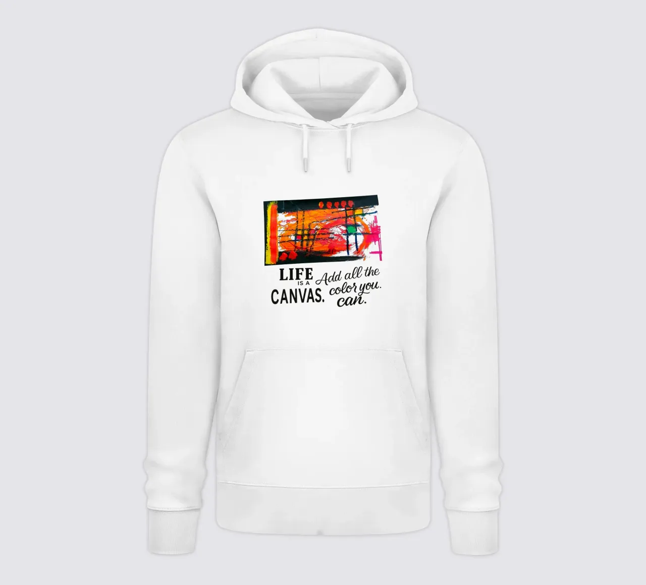 Life is a canvas. Add all the color you can. hoodie van Vintage Van Gogh