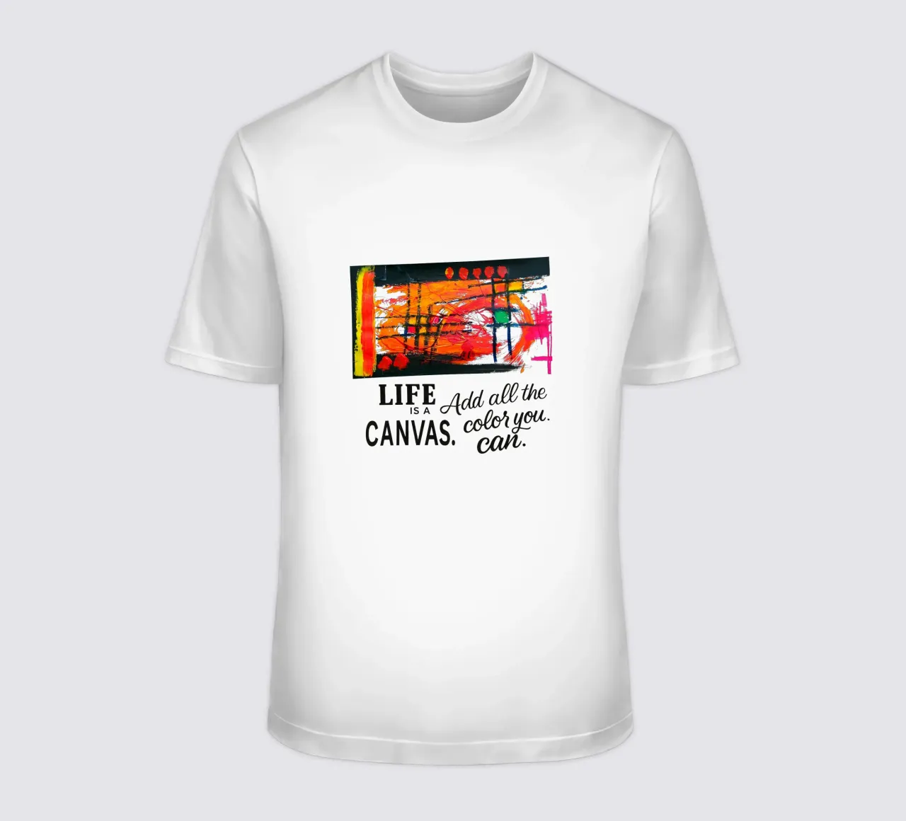 Life is a canvas. Add all the color you can. t-shirt de Vintage Van Gogh