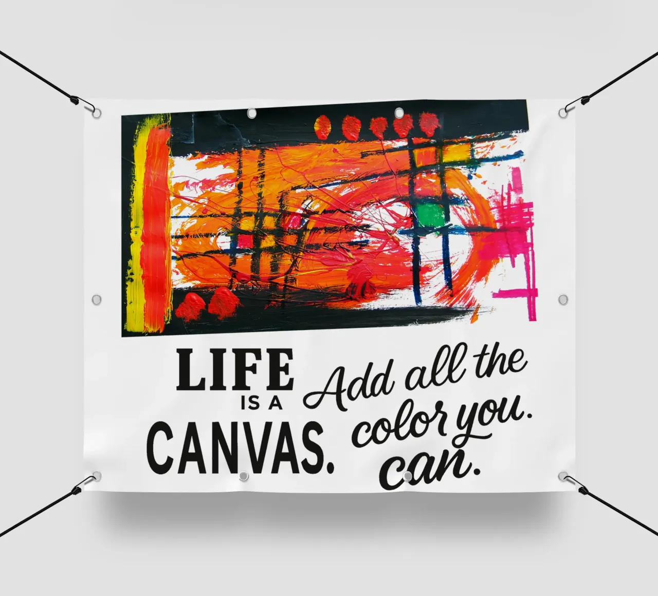 Life is a canvas. Add all the color you can. telo in pvc da Vintage Van Gogh