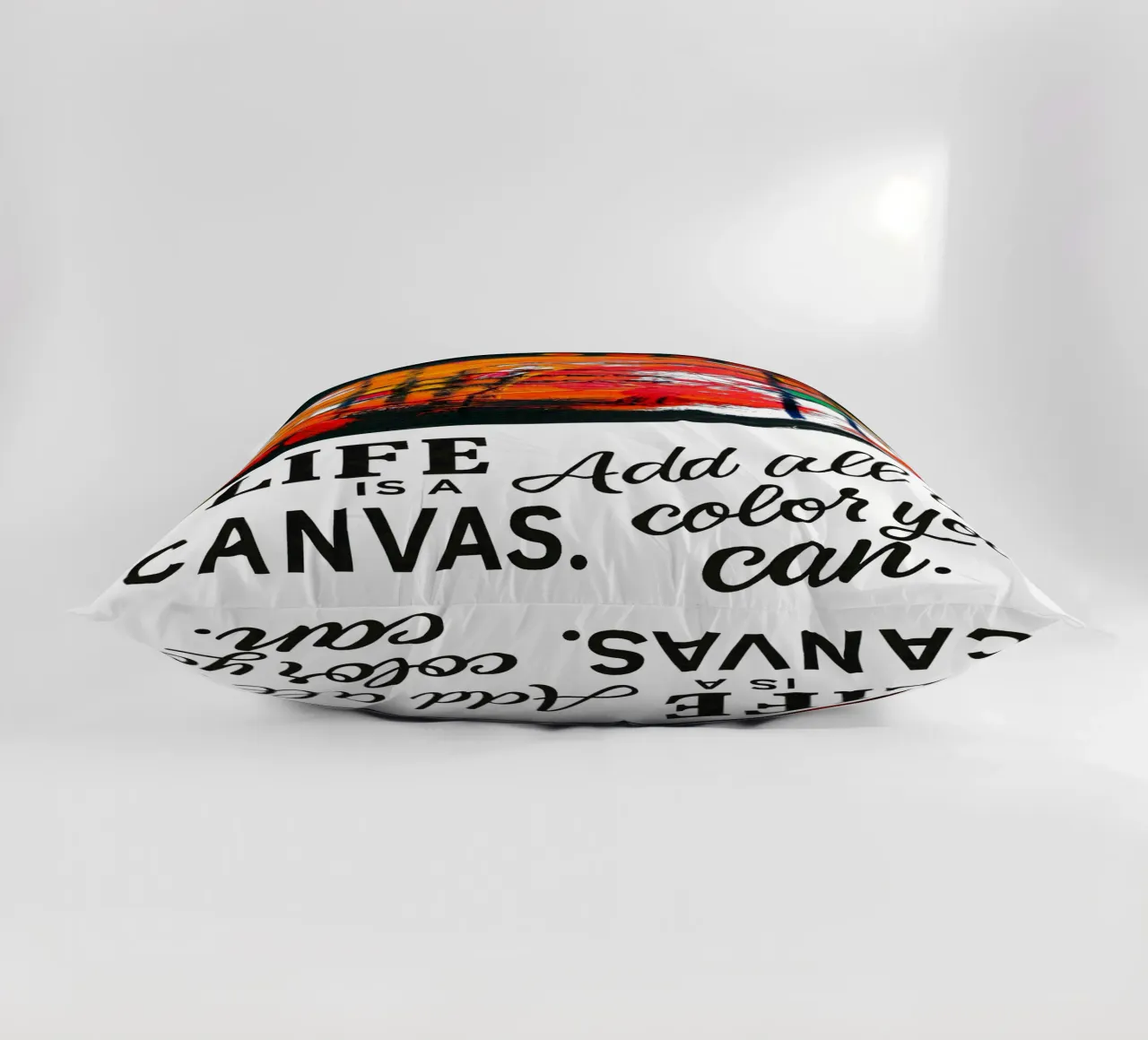 Life is a canvas. Add all the color you can. cuscino da Vintage Van Gogh