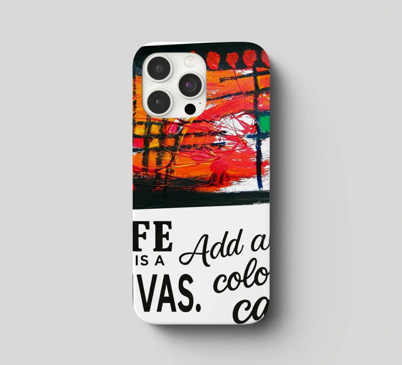 Life is a canvas. Add all the color you can. cover iphone da Vintage Van Gogh