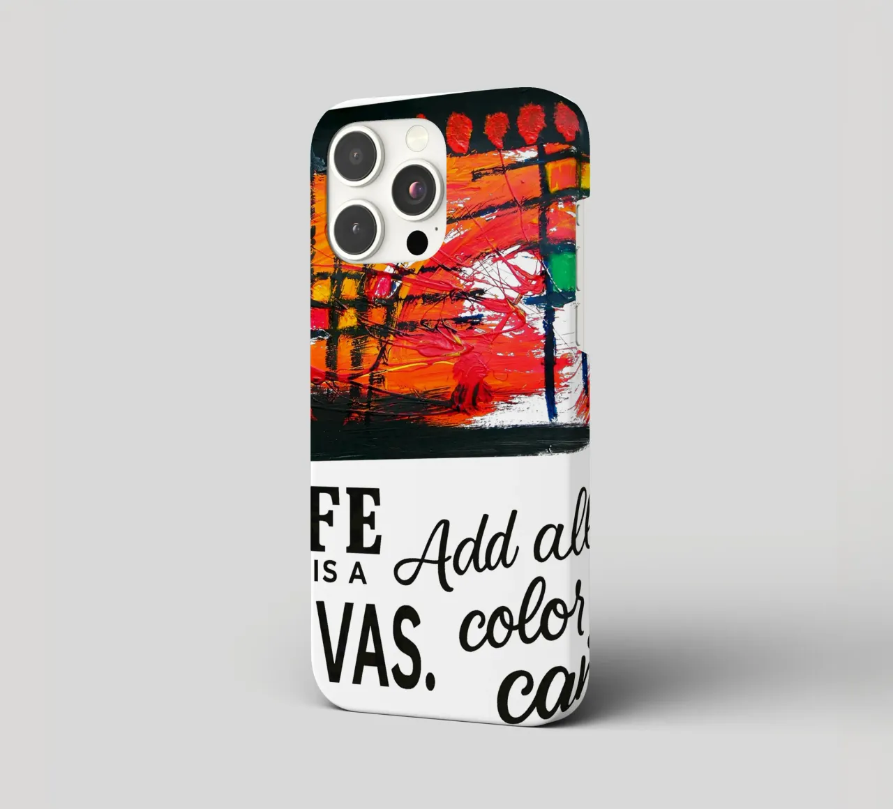 Life is a canvas. Add all the color you can. cover iphone da Vintage Van Gogh