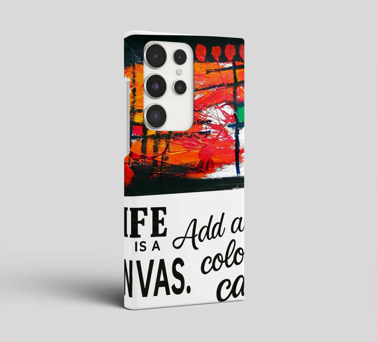 Life is a canvas. Add all the color you can. cover samsung da Vintage Van Gogh