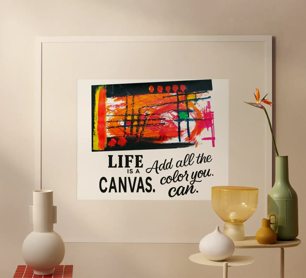 Life is a canvas. Add all the color you can. carta hahnemühle da Vintage Van Gogh