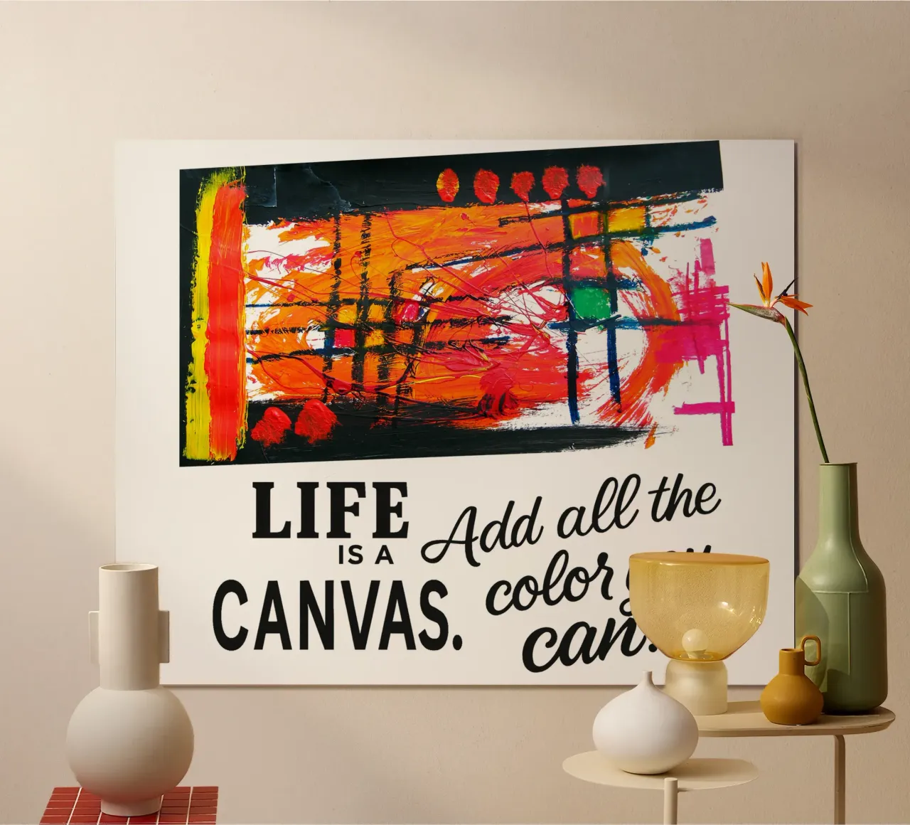 Life is a canvas. Add all the color you can. carta hahnemühle da Vintage Van Gogh