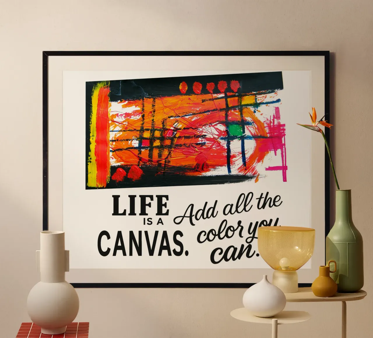 Life is a canvas. Add all the color you can. carta hahnemühle da Vintage Van Gogh