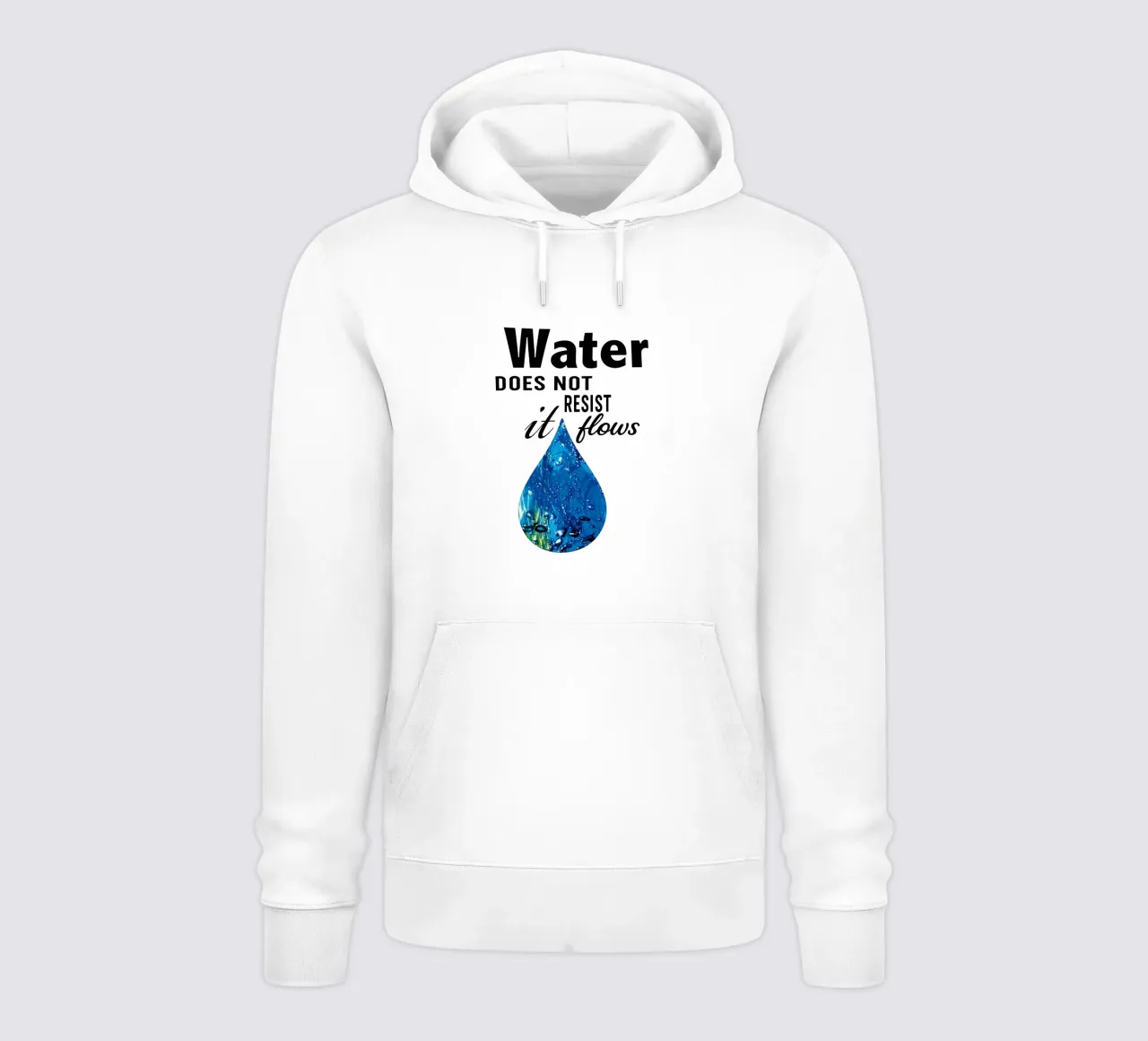 Water does not resist; it flows. sudadera con capucha de Vintage Van Gogh