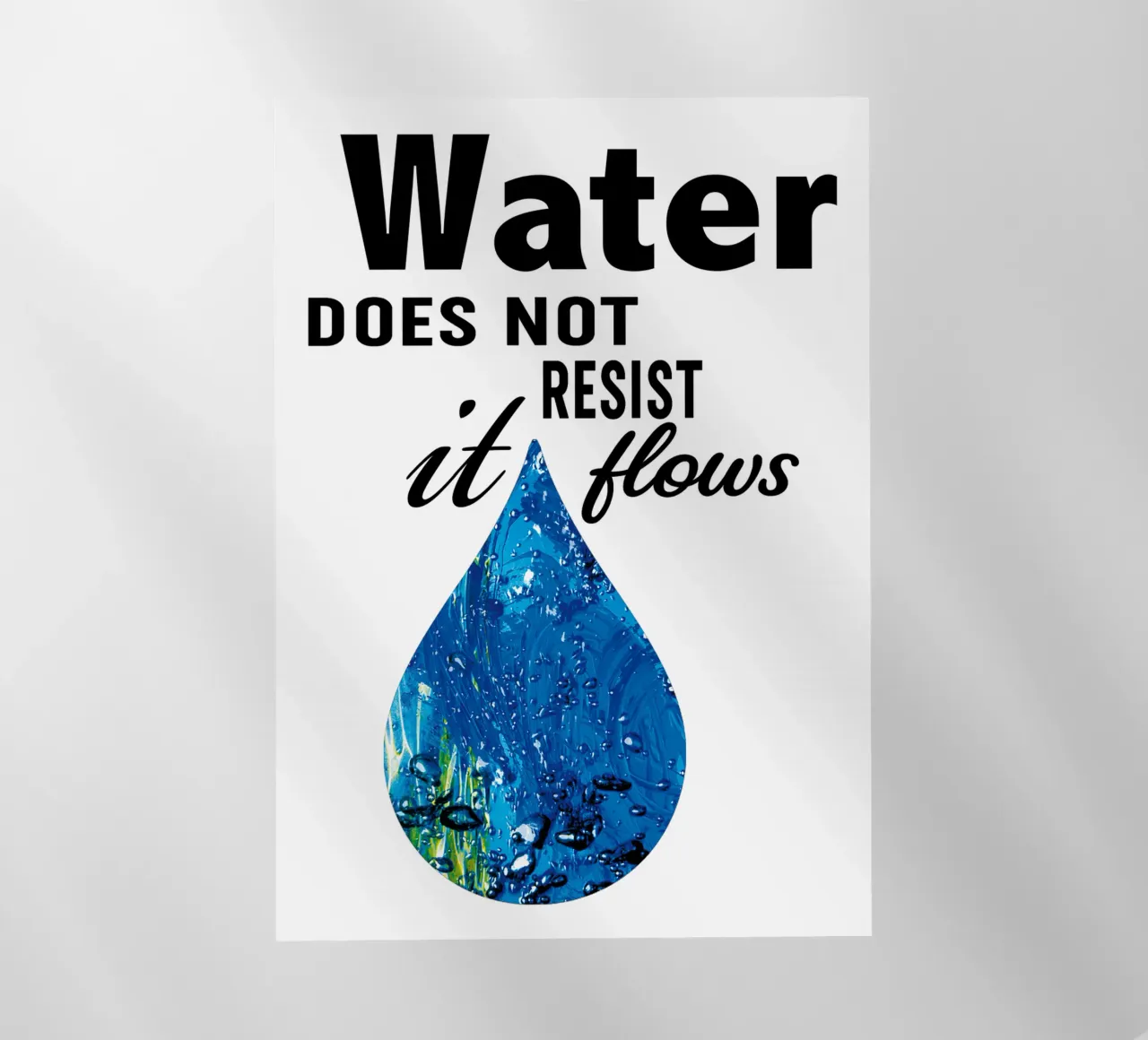 Water does not resist; it flows. pellicola backlit da Vintage Van Gogh