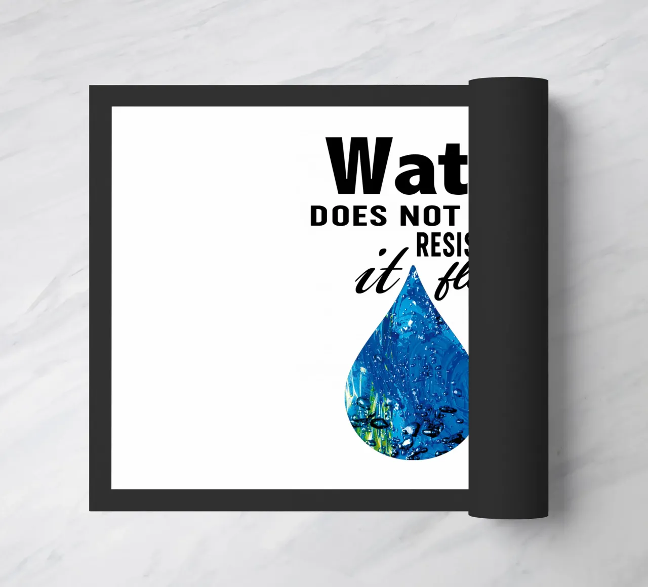 Water does not resist; it flows. zerbino da Vintage Van Gogh