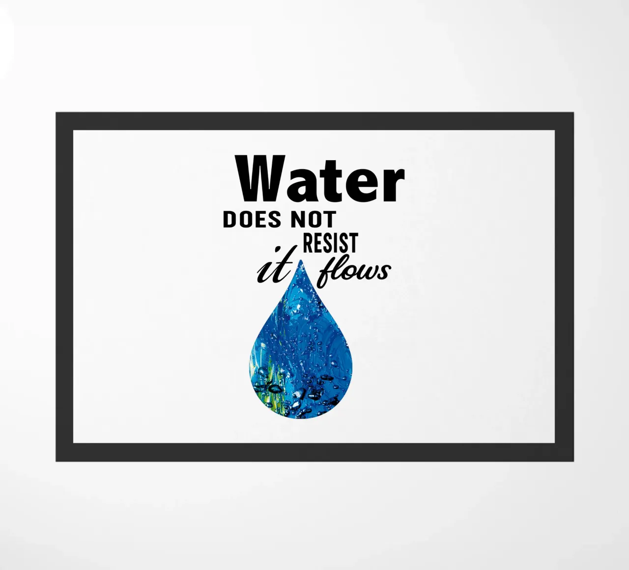 Water does not resist; it flows. zerbino da Vintage Van Gogh