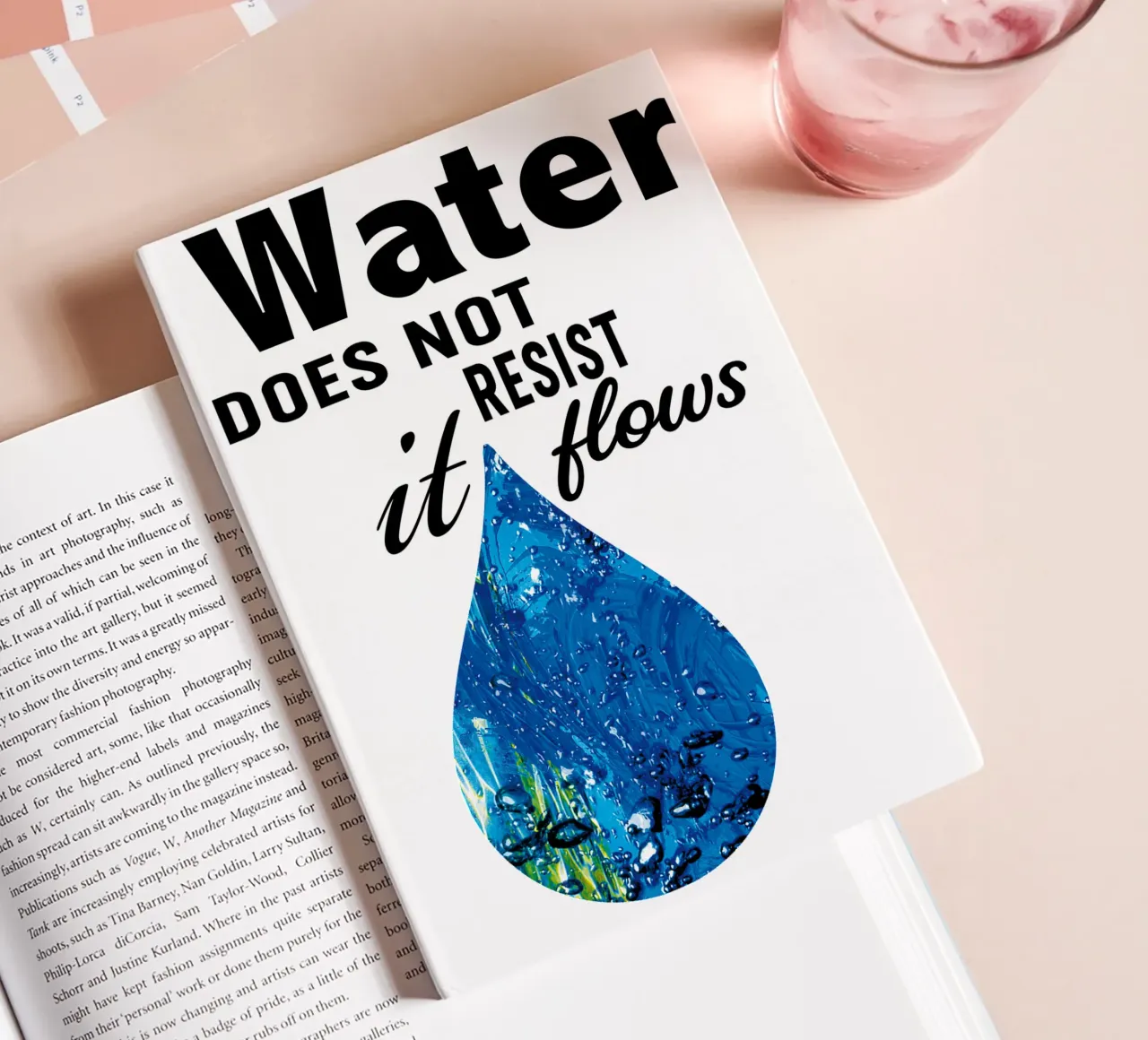 Water does not resist; it flows. diario da Vintage Van Gogh