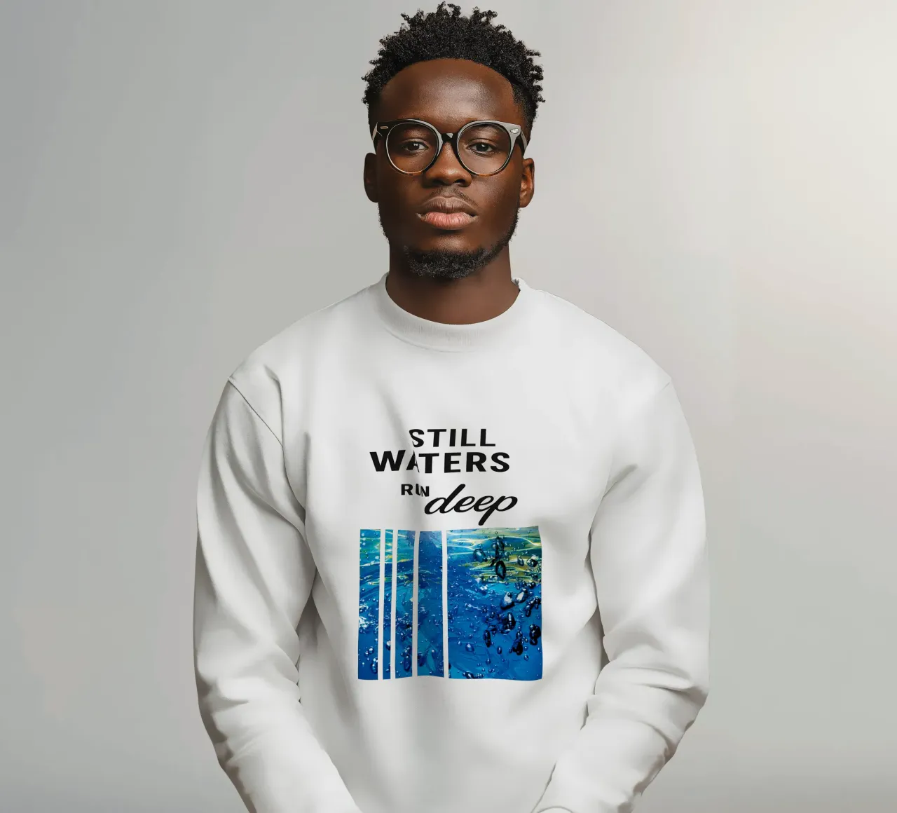 STILL WATERS RUN DEEP felpa da Vintage Van Gogh