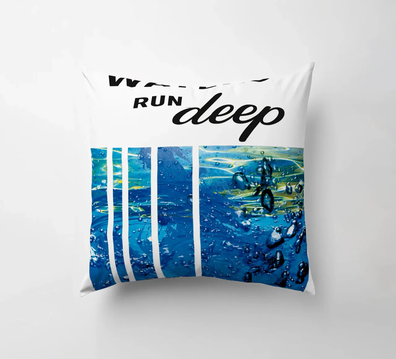 STILL WATERS RUN DEEP cuscino da Vintage Van Gogh