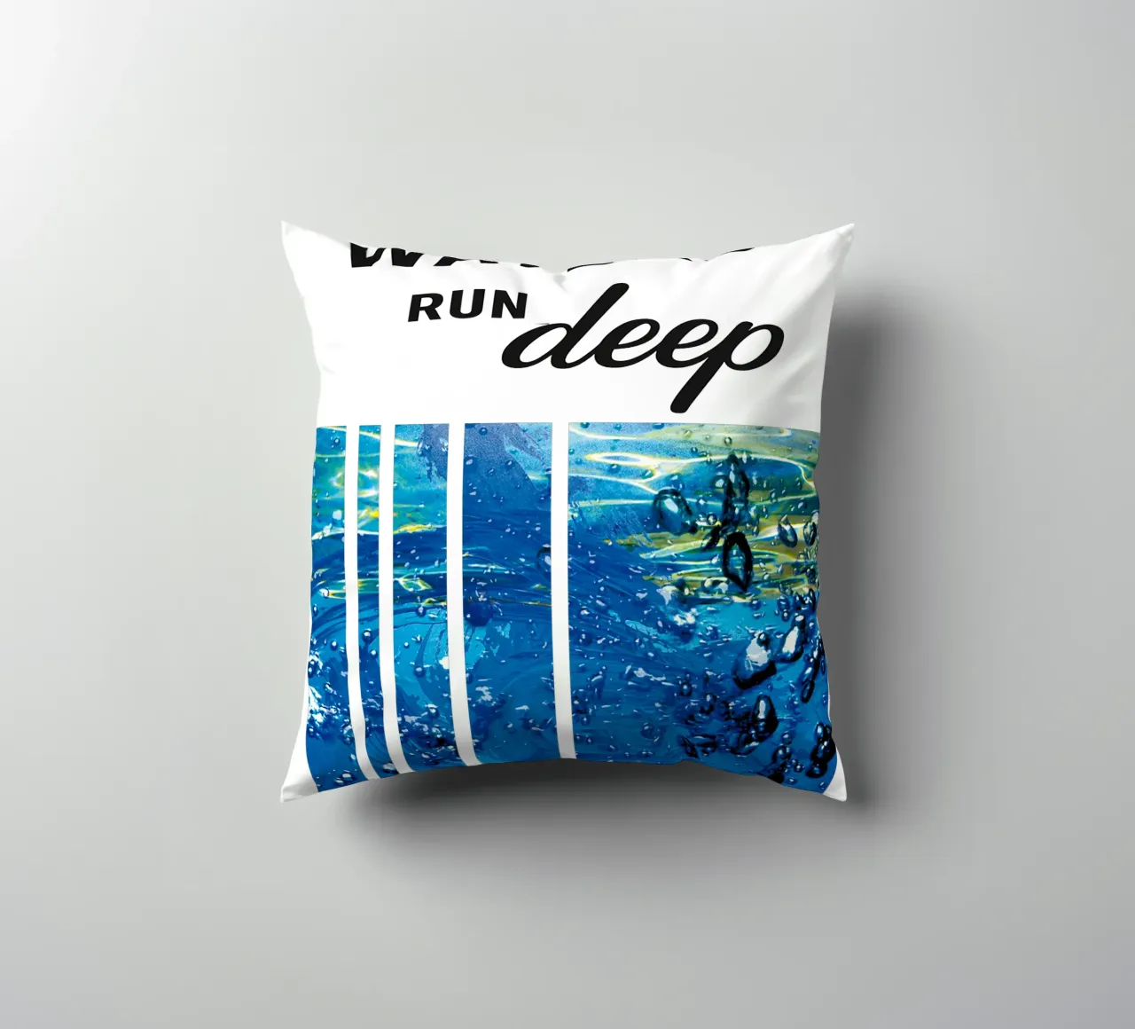 STILL WATERS RUN DEEP cuscino da Vintage Van Gogh