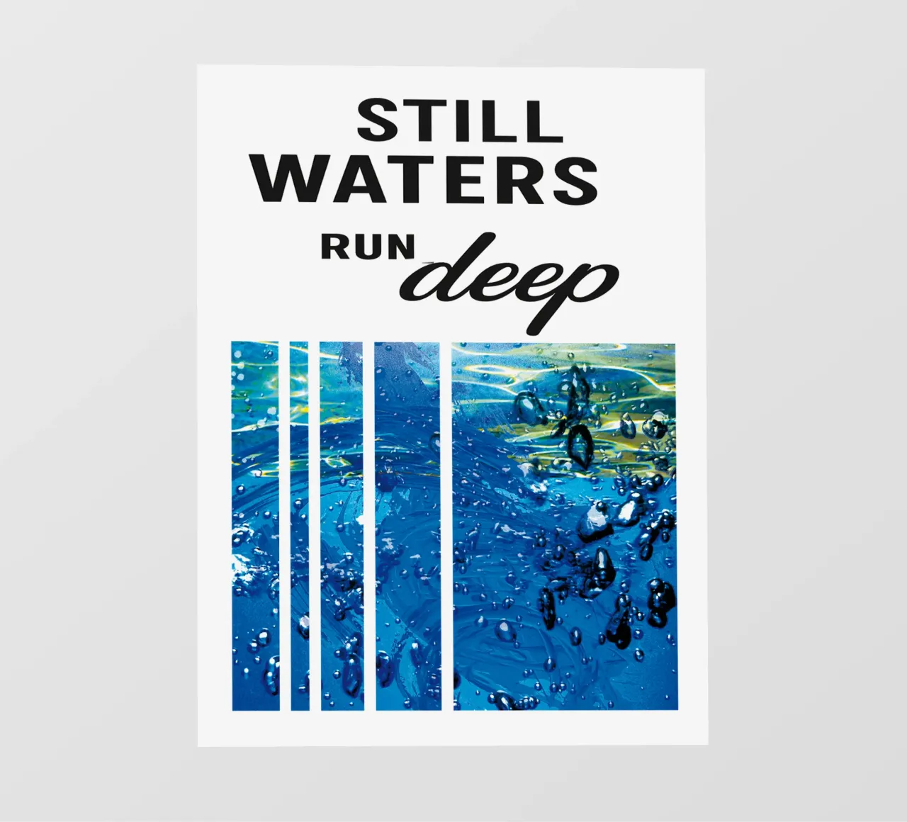 STILL WATERS RUN DEEP pellicola backlit da Vintage Van Gogh