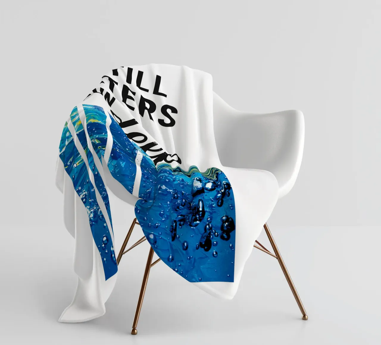 STILL WATERS RUN DEEP coperta in pile da Vintage Van Gogh