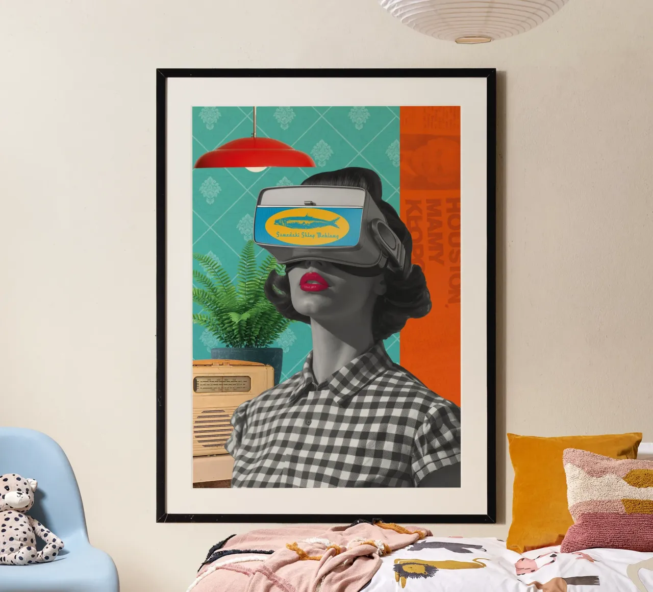 Negozio di mobili svedesi poster con telaio in alluminio da Dapidoka