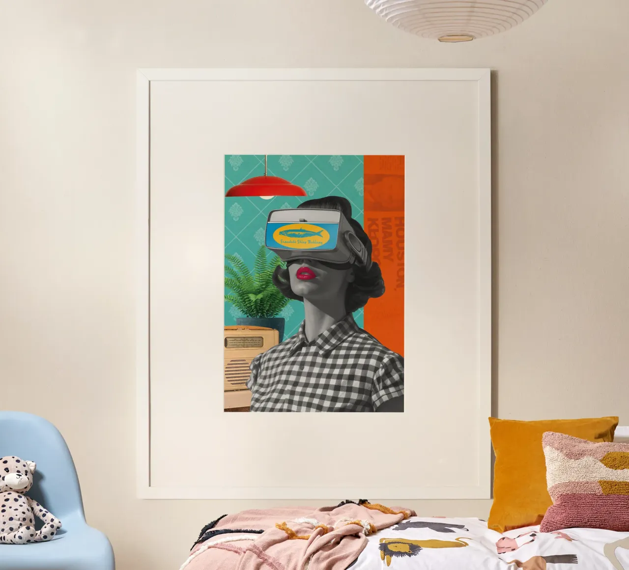 Negozio di mobili svedesi poster con telaio in alluminio da Dapidoka