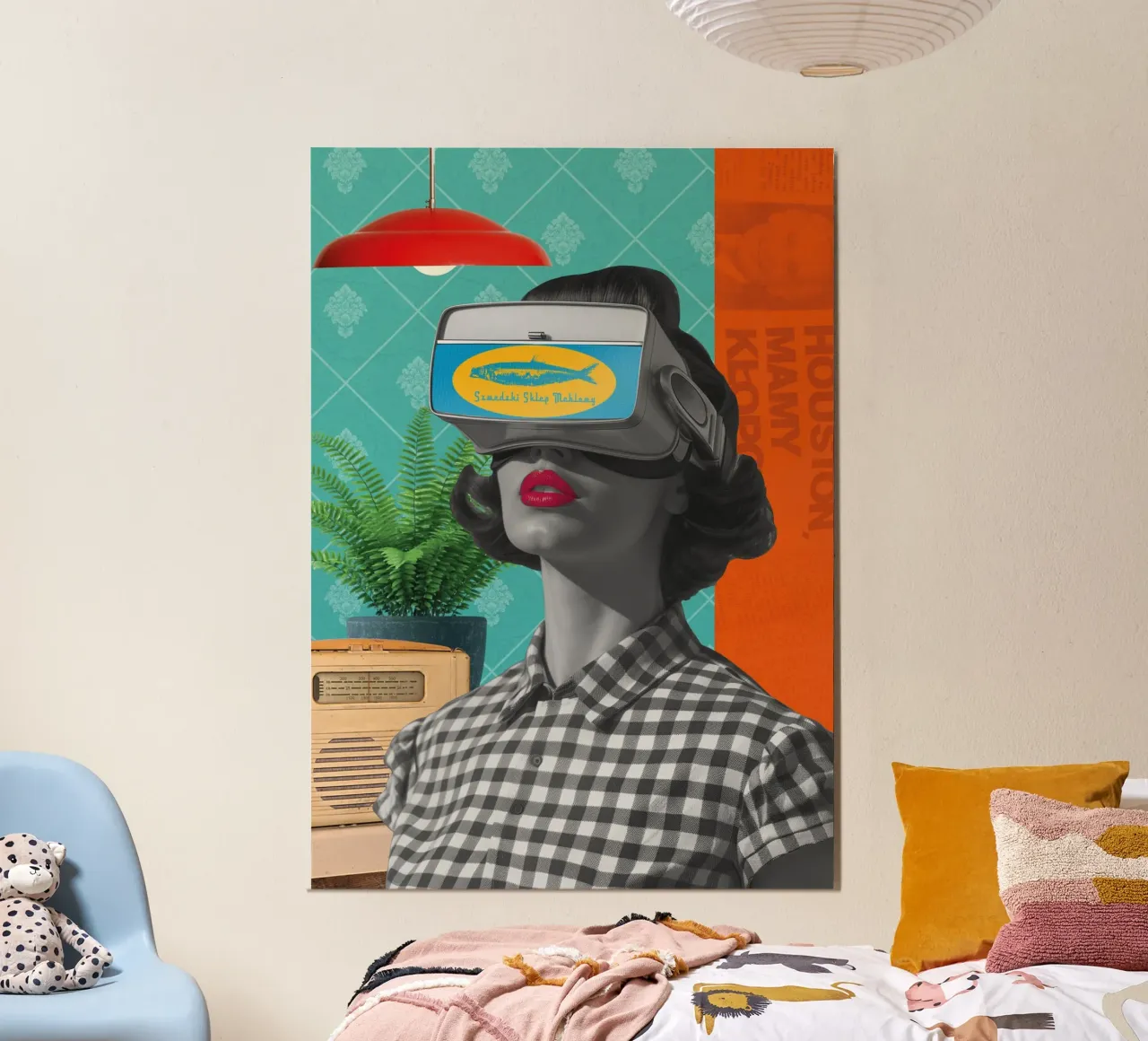 Negozio di mobili svedesi poster con telaio in alluminio da Dapidoka