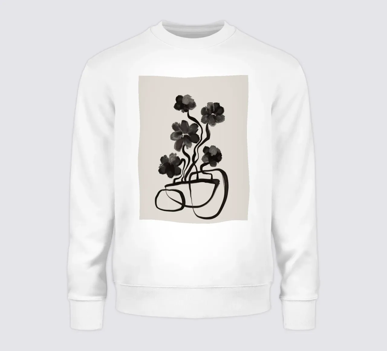Gray Flowers felpa da treechild