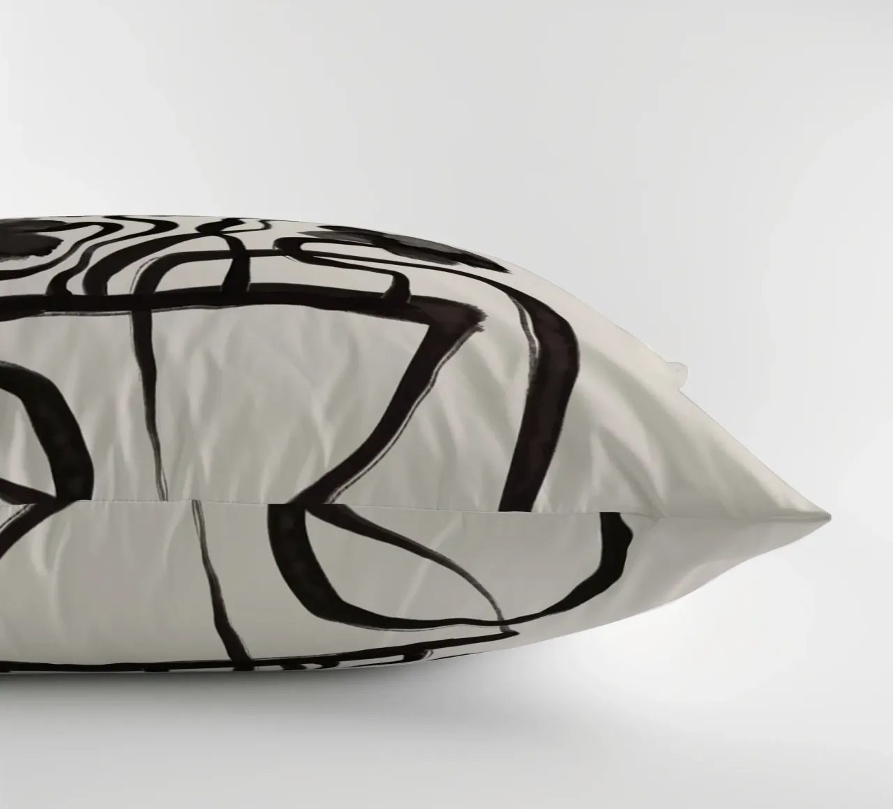 Gray Flowers decorative cushion by treechild