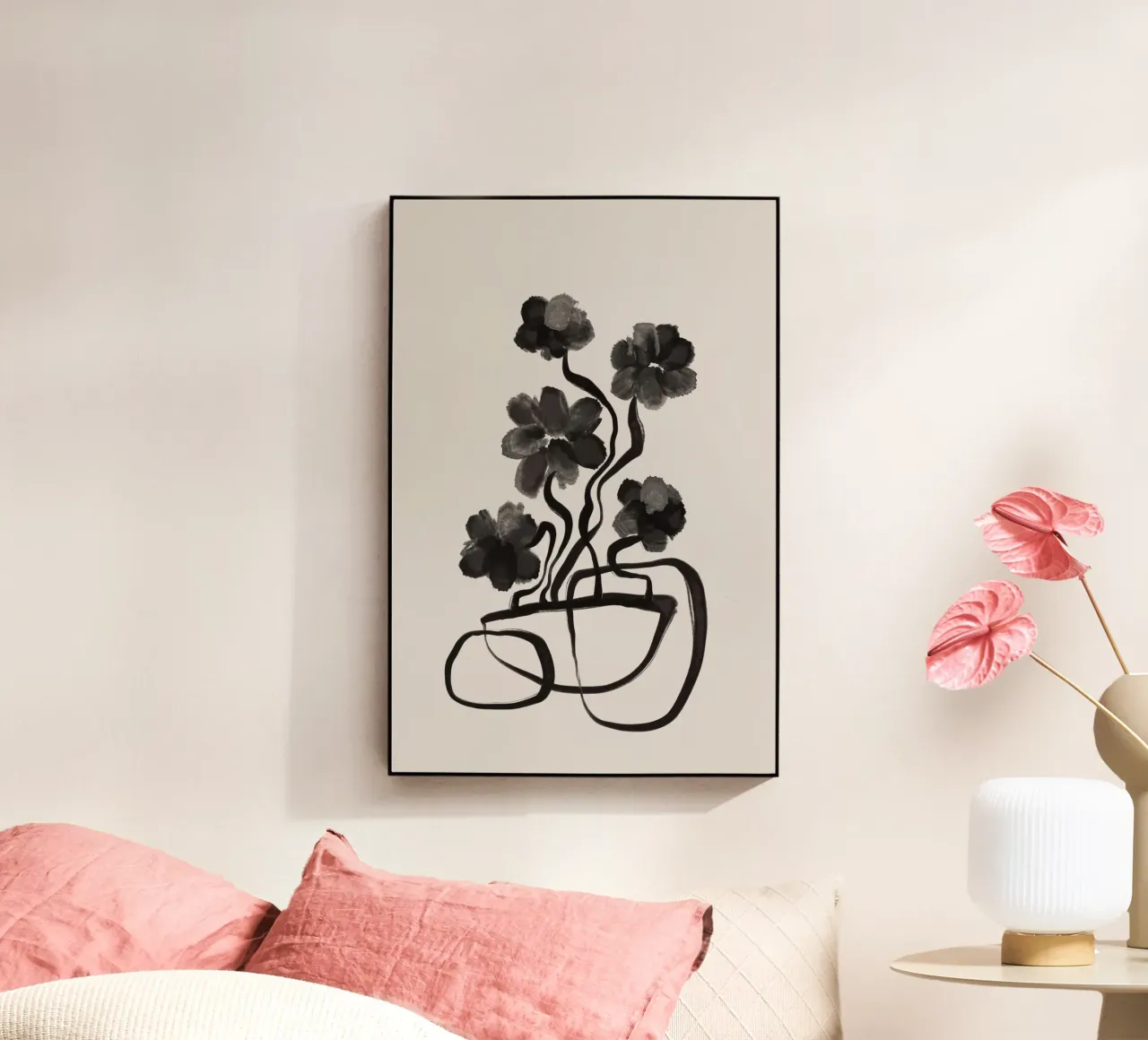 Gray Flowers plexiglass da treechild