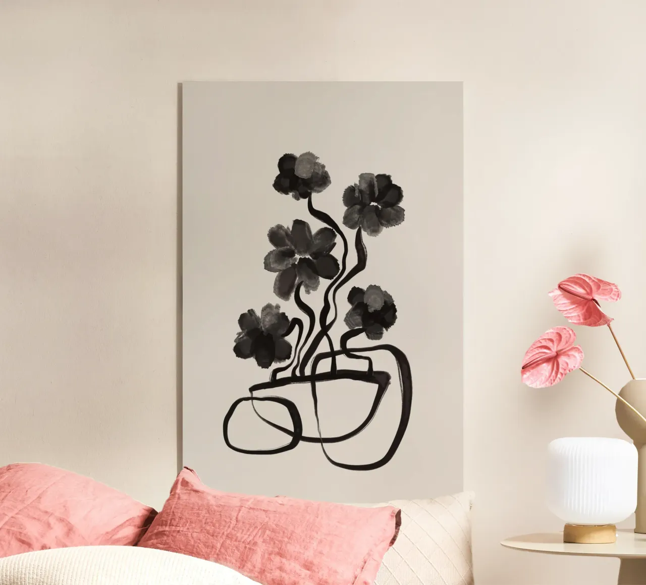 Gray Flowers plexiglass da treechild